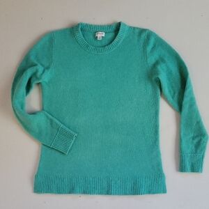 J. Crew Women's Teal Crew Neck Sweater